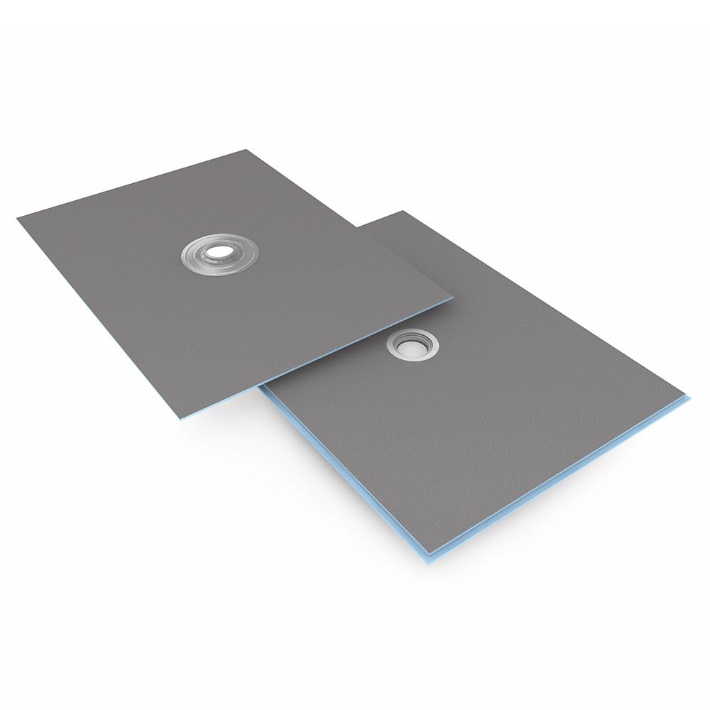 Wedi Fundo Ligno Curbless Shower Pan (Base) w/ Click and Seal Drain Unit